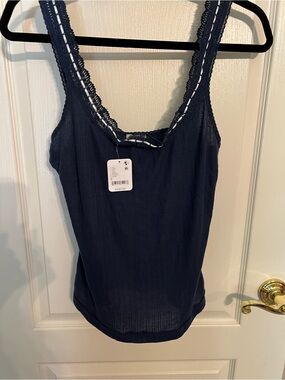 Free People Intimately Only You Tank In Denim NWT Size L